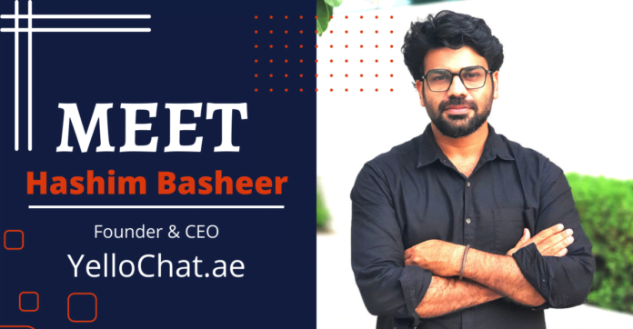 Hashim Basheer, Founder & CEO of YelloChat