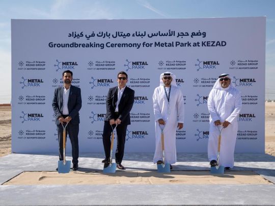 Groundbreaking ceremony for 450,000 sqm metal park at KEZAD in Abu Dhabi