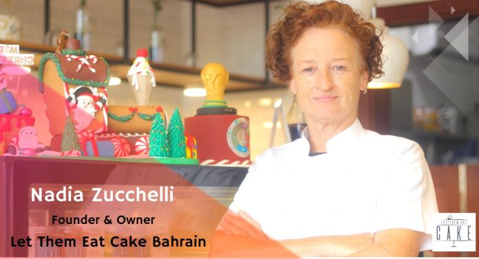 Nadia Zucchelli, Founder and Owner of Let Them Eat Cake Bahrain.