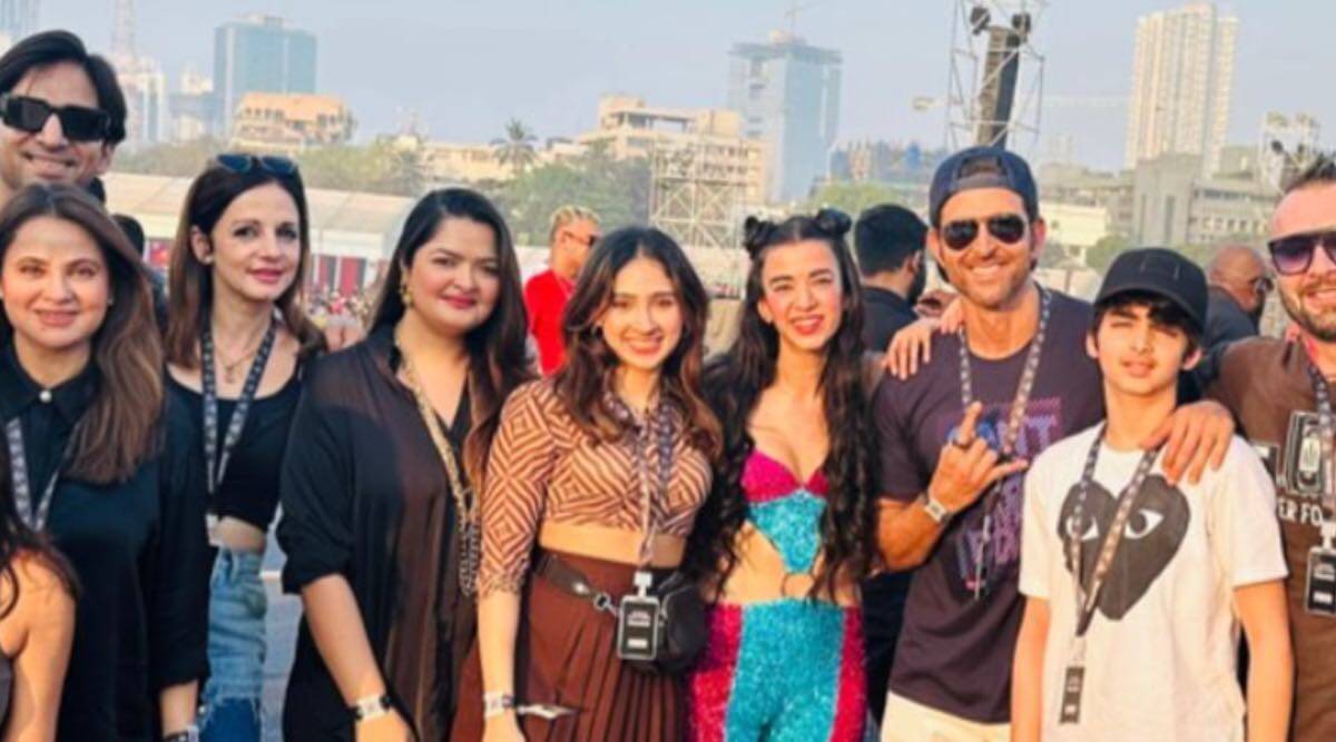 Hrithik Roshan attends girlfriend Saba Azad’s Lollapalooza performance, joined by ex Sussanne Khan and son Hridhaan
