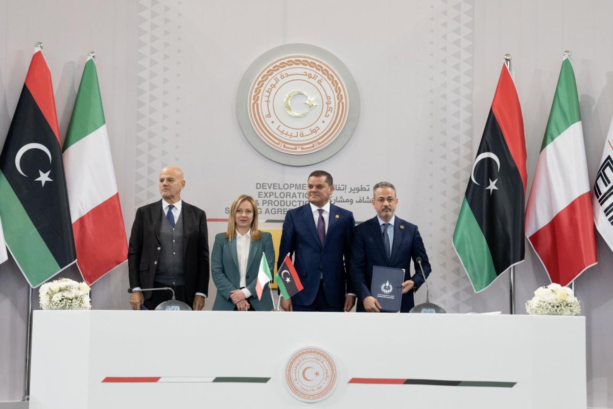 Meloni visits Tripoli as Italian oil major Eni signs B deal with Libya