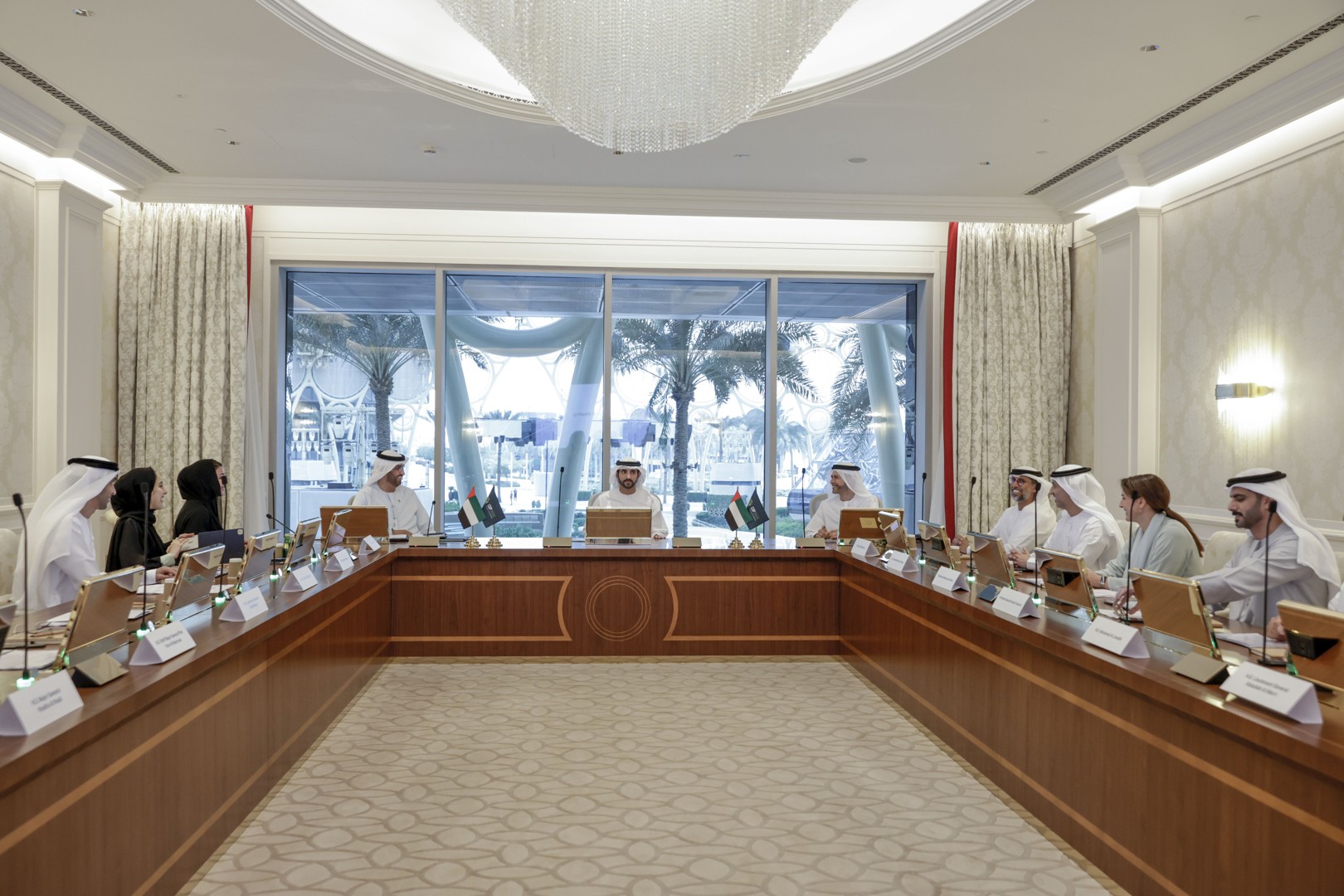 Hamdan bin Mohammed attends COP28 High Council meeting at Dubai Expo City