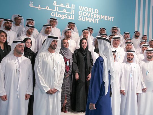 Mohammed bin Rashid meets representatives of UAE diplomatic corps at World Government Summit