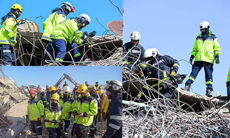 134 Emirati rescuers race against time to rescue earthquake survivors