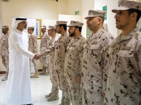 WATCH: Khalid bin Mohamed bin Zayed visits UAE Joint Combatants Command to review progress on Operation Valiant Knight/2