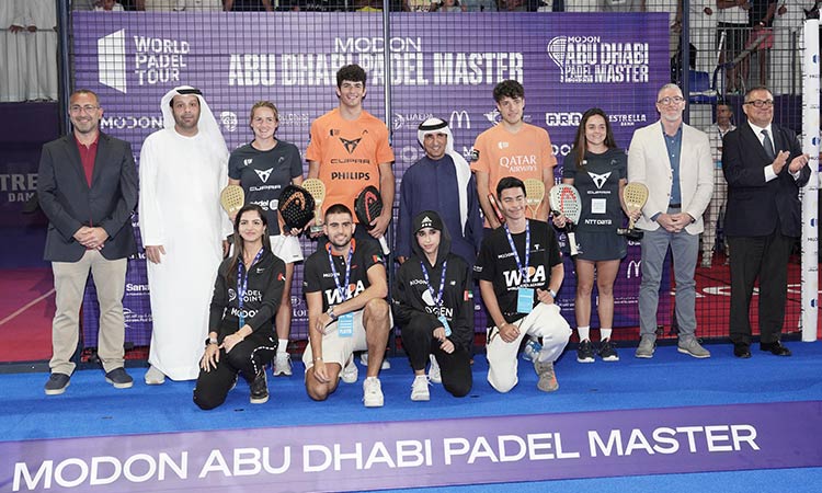 Sheikh Saeed crowns winners of Modon Abu Dhabi Padel Master Championship