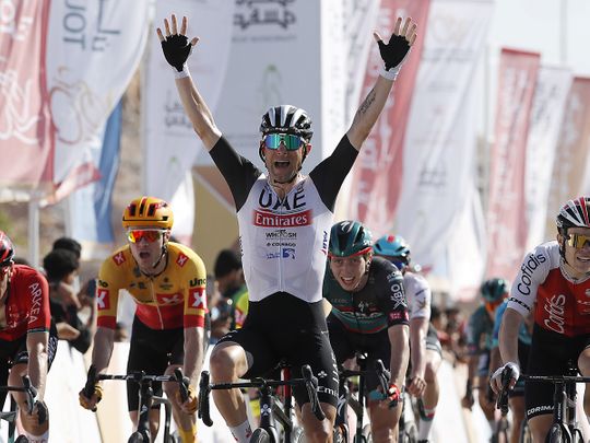 Team UAE rider Ulissi takes victory in penultimate stage of Tour of Oman