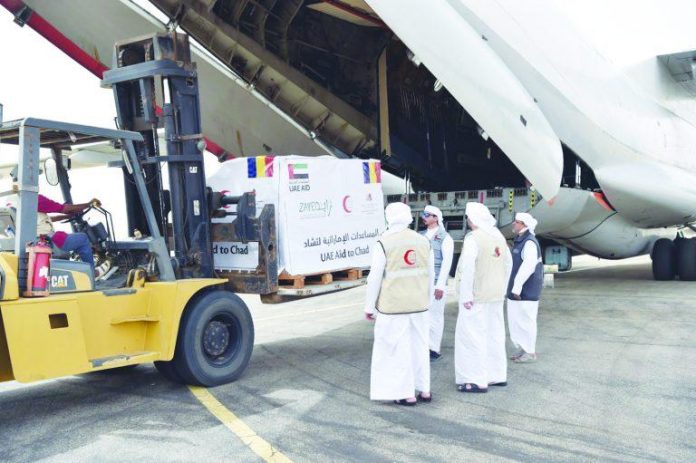 UAE aid aircraft