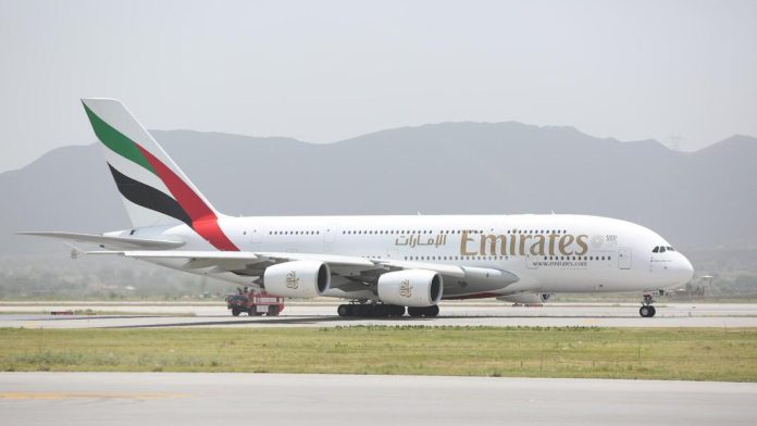 Emirates flight