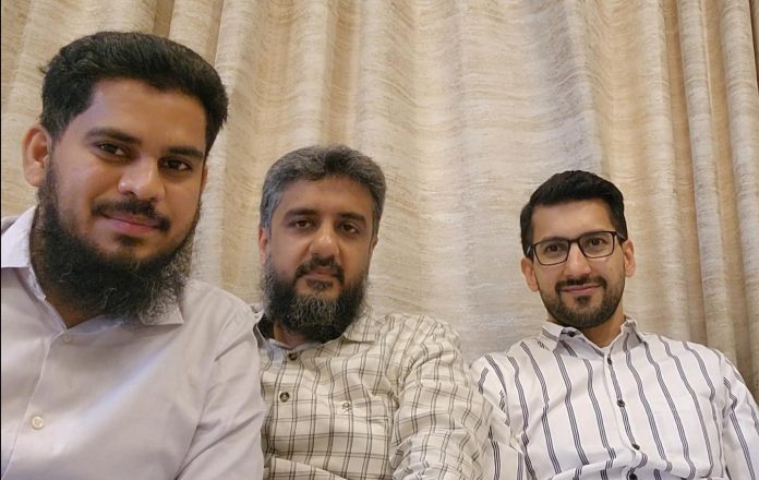 Founding Team : Umar Shariff, CEO | Mohamed Azher, CTO, Issam Siddique, CSO (from left to right)