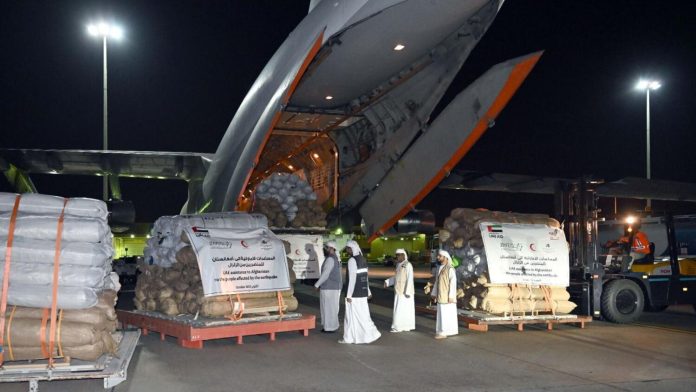 UAE sends urgent relief to earthquake