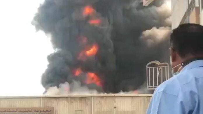 Factory Fire Erupts