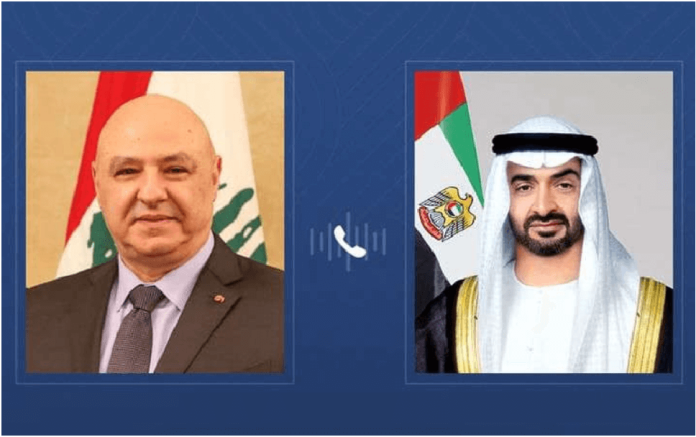 UAE President receives call from Lebanese leader on travel ban lift