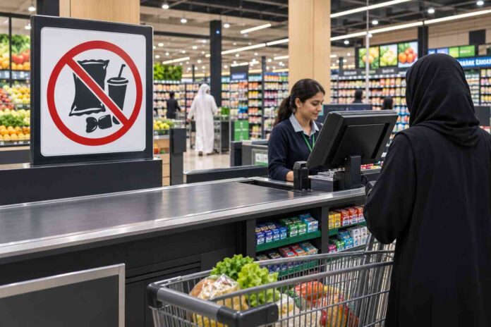 Abu Dhabi junk food checkout ban