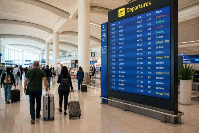 Emirates Etihad Kuwait flights cancelled